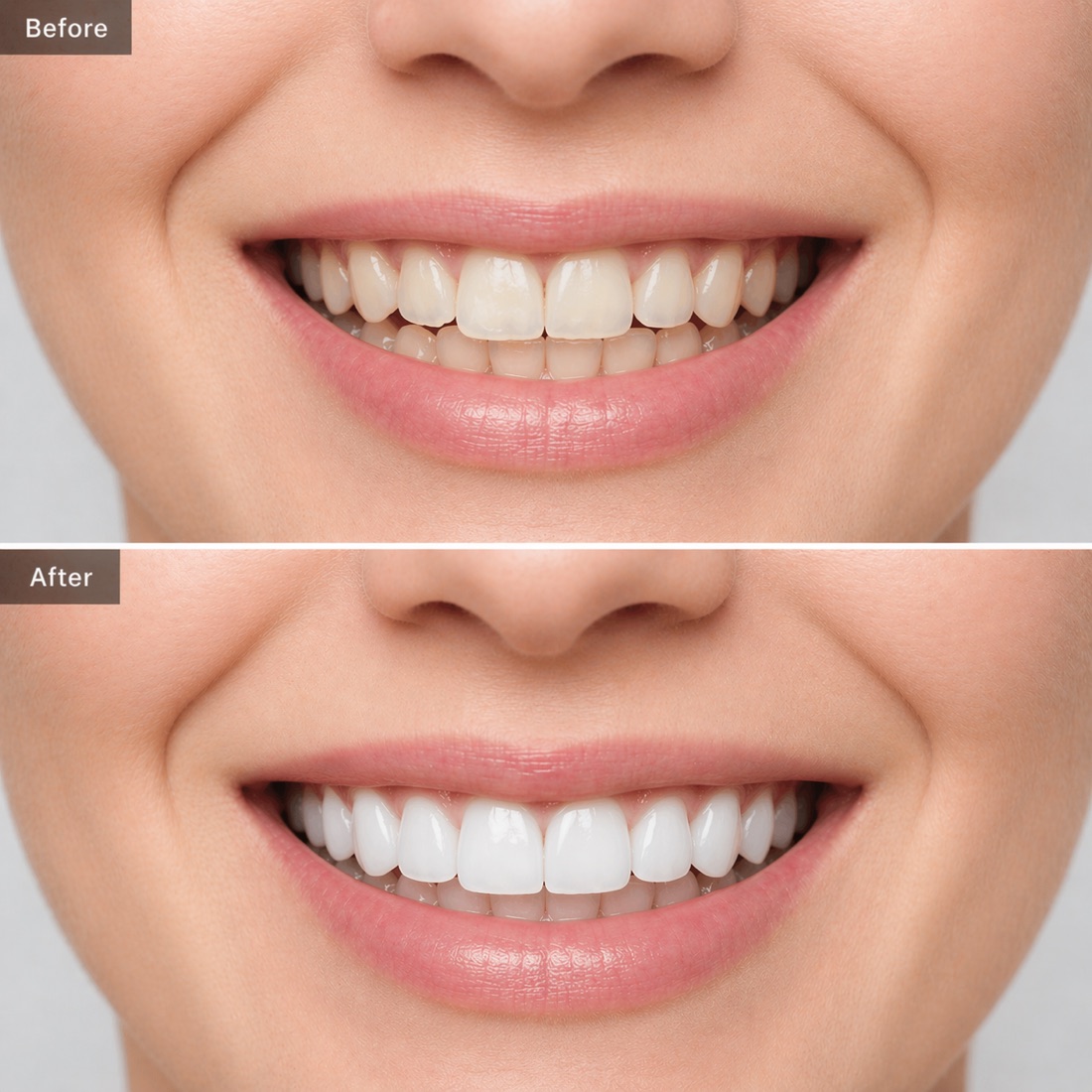 Before and after real riverside invisalign transformations case